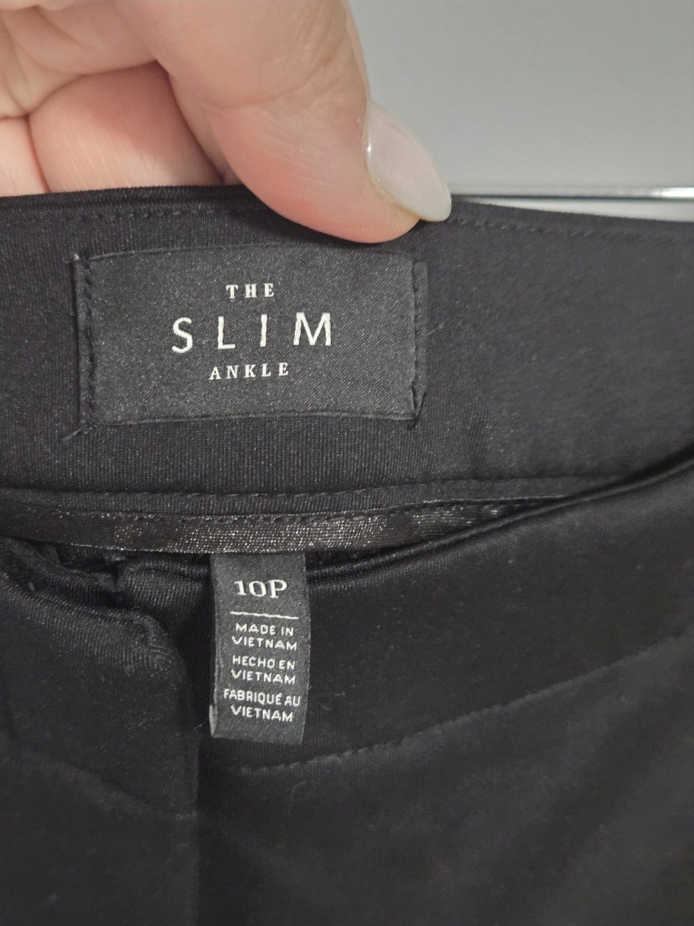 The Slim Ankle Black Slim Dress Pants for Women - Picture 3 of 3